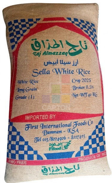 Taj Almazzaq White Sella Rice 40kg
